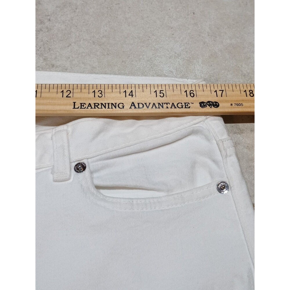 Michael Kors Women's 5 Pockets Skinny‎ White Jeans Size 12 - Picture 5 of 10